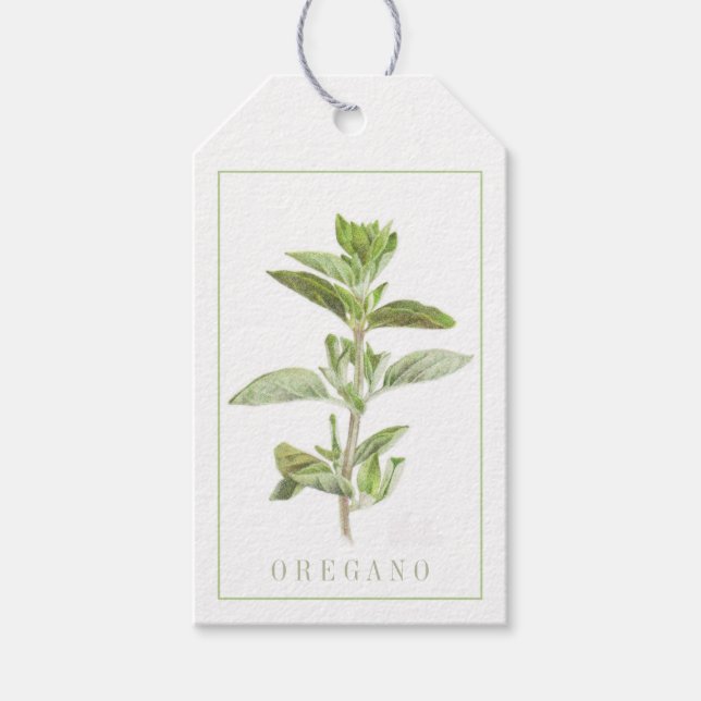 Etiquetas de presentes FRESH OREGANO (Frente)