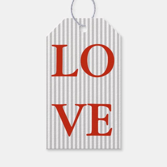 Etiquetas de presentes - LOVE (Frente)