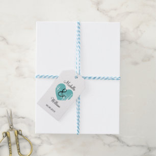 Etiquetas de presentes monogramas para favores de 
