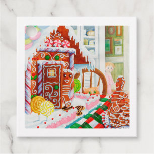 Etiquetas de presentes na Praça da SURPREE GINGERB