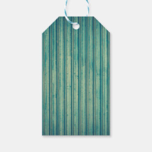 Etiquetas de presentes nas linhas de metal azuis r