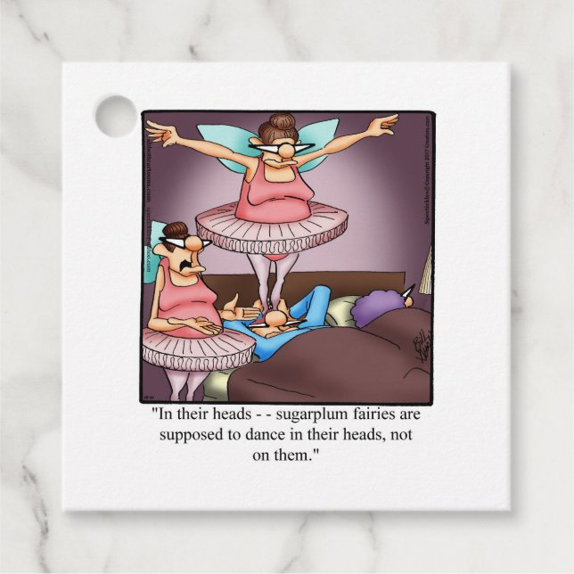 Etiquetas de presentes no feriado engraçado (Frente)