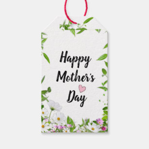 Etiquetas de presentes para Dia de as mães feliz