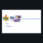 Etiquetas de presentes para Hanukkah felizes<br><div class="desc">Torne rápido e fácil este Chanucá com estes adesivos felizes para terminar e identificar seus presentes com talento! Feliz Trava Todos!</div>