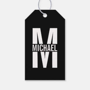 Etiquetas de presentes para o Monograma Personaliz