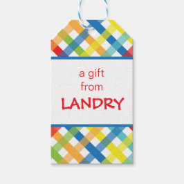 Etiquetas de presentes personalizadas através de c