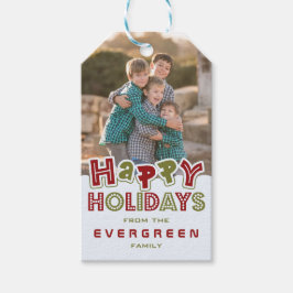 Etiquetas de presentes personalizadas de Feriados 