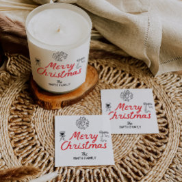 Etiquetas de presentes personalizadas de Natal Fel