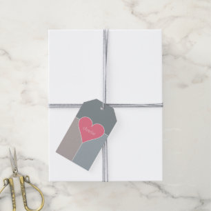 Etiquetas de presentes personalizadas de padrão de