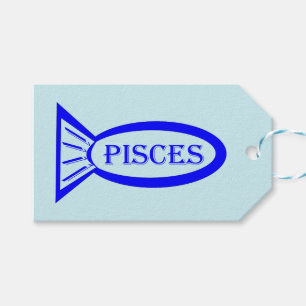 Etiquetas de presentes personalizadas para peixes
