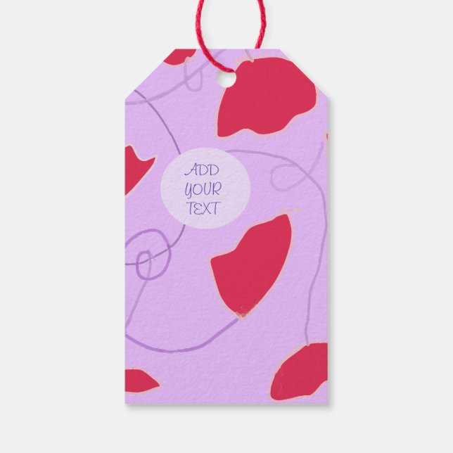 Etiquetas de presentes vermelhos (Verso)