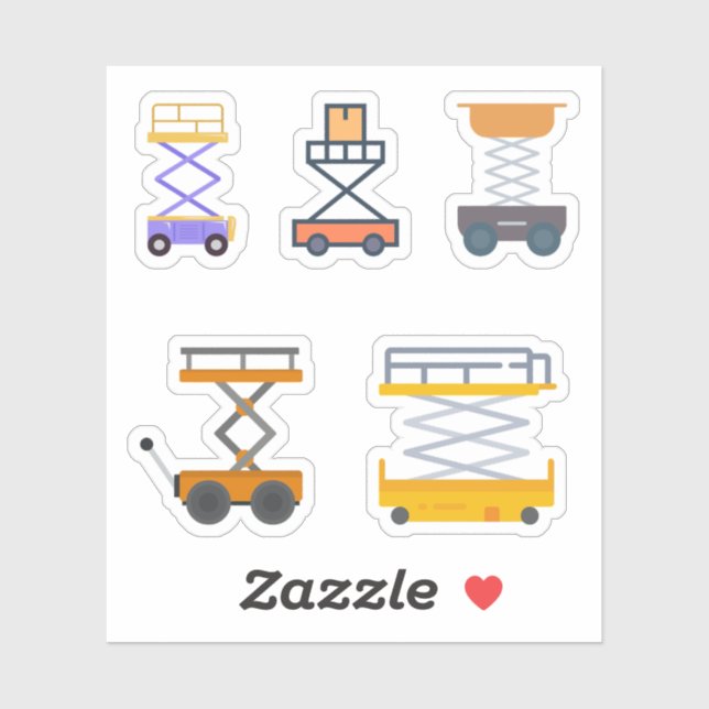 Etiquetas de pressão da tesoura (Folha)