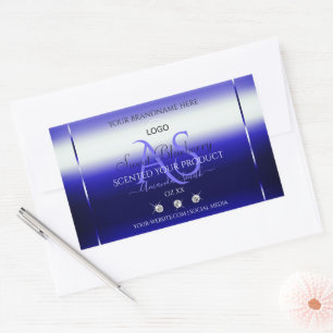 Etiquetas de produto azul Shimmery Etiquetas inici