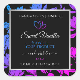 Etiquetas de Produto Colorido Cor-de-Rosa Azul-Pre