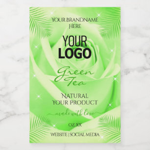 Etiquetas de Produto com Logotipo de Folhas de Pal