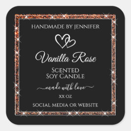 Etiquetas de produto de quadro brilhante Dourado a