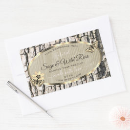 Etiquetas de produto de quadro Dourado do Latido d