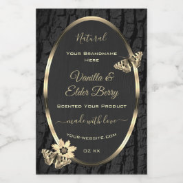 Etiquetas de produto Douradas para Latidos de árvo