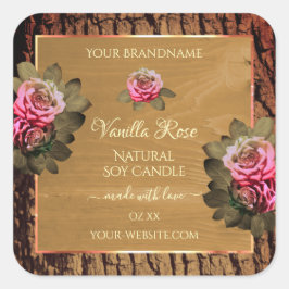 Etiquetas de Produto Floral Latido de Árvore de Ma