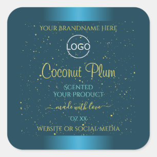 Etiquetas de produto lacado Elegante Logotipo Dour