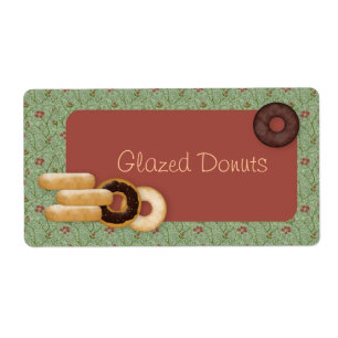 Etiquetas de produto personalizadas do Rosquinha