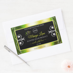 Etiquetas de produto verde shimmery Torres de logo