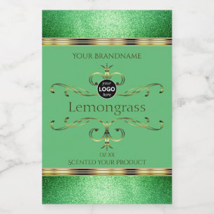 Etiquetas de produto verdes Logotipo de decoraçã