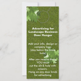 Etiquetas de promoção DOOR HANGER para publicidade