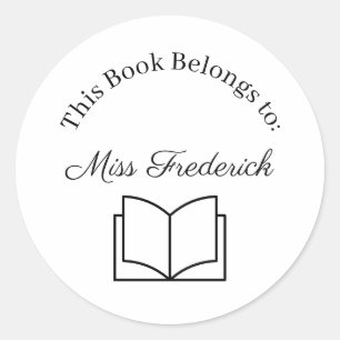 Etiquetas de Propriedade de Livros, Adesivos para