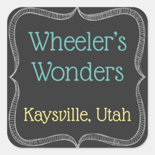 Etiquetas de quadro personalizado