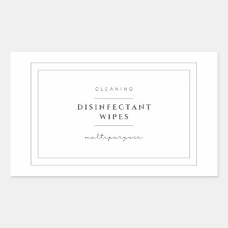 Etiquetas de resíduos desinfetantes