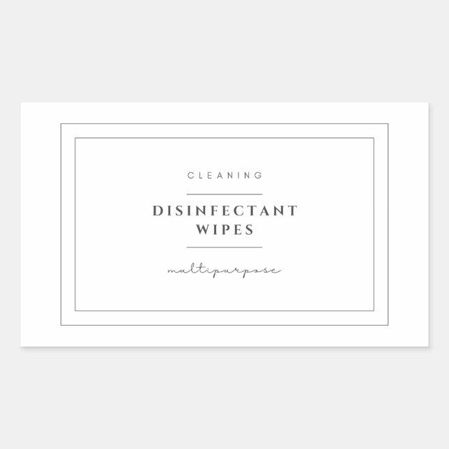 Etiquetas de resíduos desinfetantes (Frente)