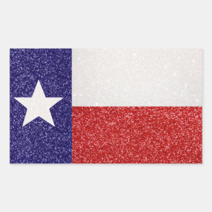 Etiquetas de retângulo de bandeira do Texas com br