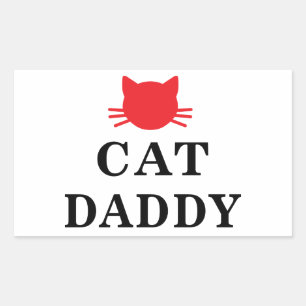 Etiquetas de retângulo de Pai de gato