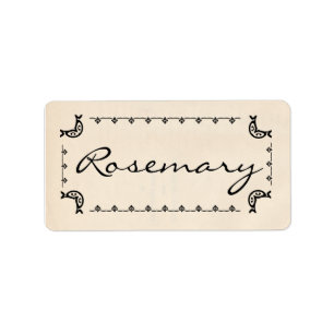 Etiquetas de Rosemary do Vintage-Estilo