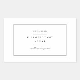 Etiquetas de Rótulo de Spray Desinfectantes