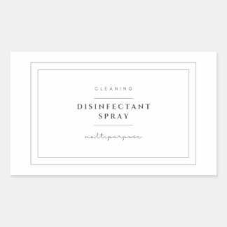 Etiquetas de Rótulo de Spray Desinfectantes