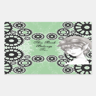 Etiquetas de Rótulo do Livro de Píxias Steampunk