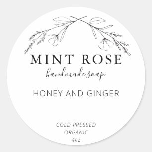 Etiquetas de sabão personalizáveis