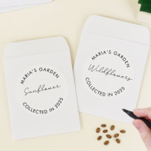 Etiquetas de sementes de jardim minimalistas - Cen