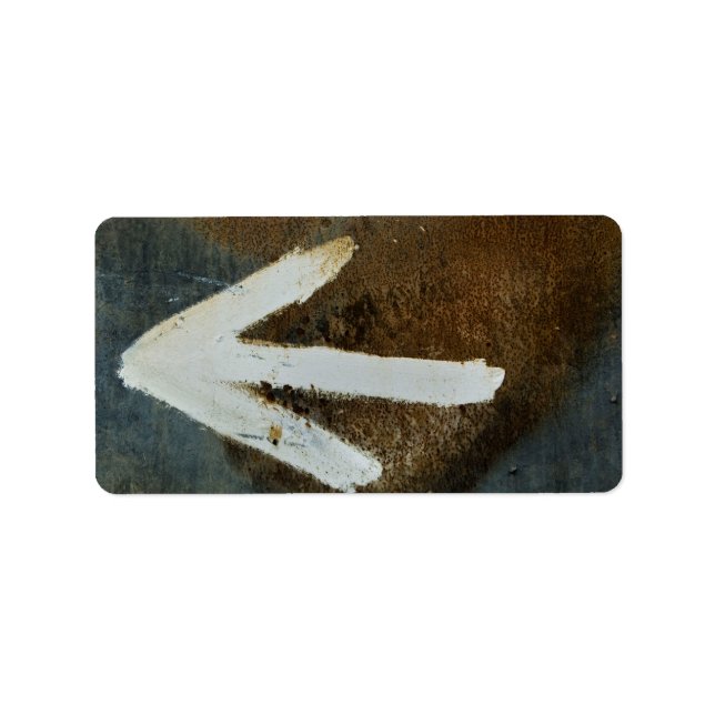 Etiquetas de seta branca (Frente)