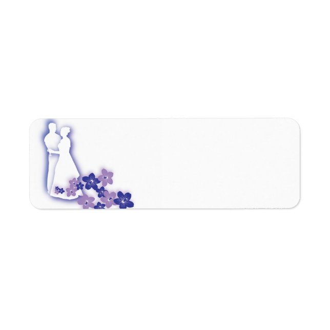 Etiquetas de silhueta de casamento (Frente)