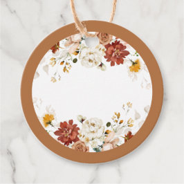 Etiquetas de suco de Bar Rust Orange Mimosa para c