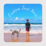 Etiquetas de Texto de Foto Personalizadas - Design<br><div class="desc">Foto e texto personalizados - Faça seu próprio Design exclusivo - Amo meu Pet - Família personalizada / Amigos / Pets ou presente pessoal - Adicione sua foto / texto / nome / mais - Redimensionar e mover ou remover e adicionar elementos / texto com a ferramenta de personalização! Você...</div>