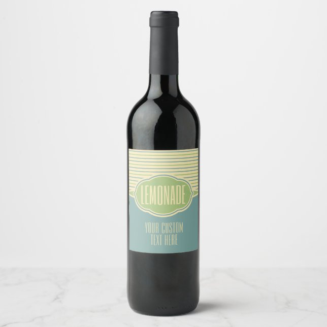 Etiquetas de texto personalizadas "Limonada" (Frente)