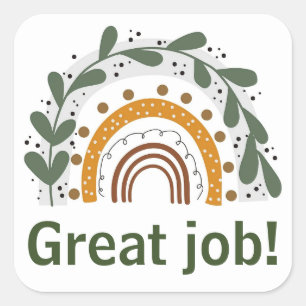 Etiquetas de trabalho do excelente