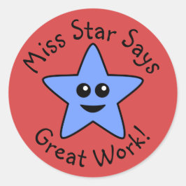 Etiquetas de trabalho para o Excelente Star Happy