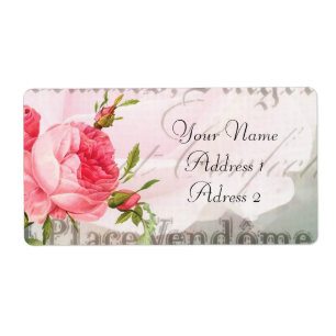 Etiquetas de transporte cor-de-rosa de Redoute