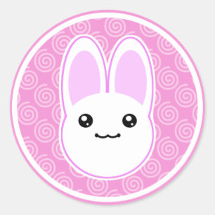 Etiquetas de Usagi Kawaii do coelho de coelho