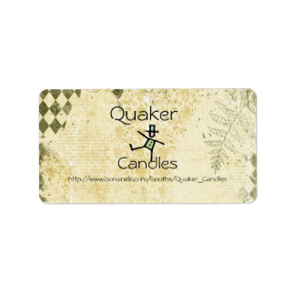 Etiquetas de velas de quaker